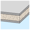For sandwich-structured and other composite materials